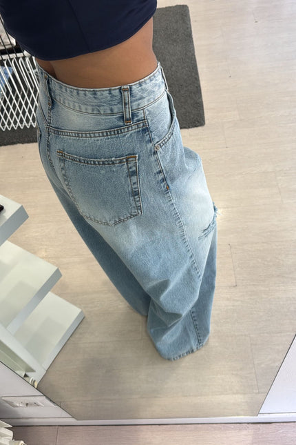 Jeans strappi palazzo