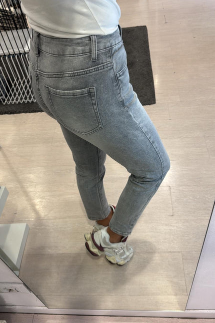 Denim slim fit grigio