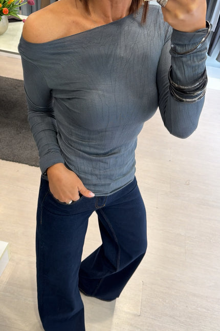 Maglia grigio piombo fiammata kk