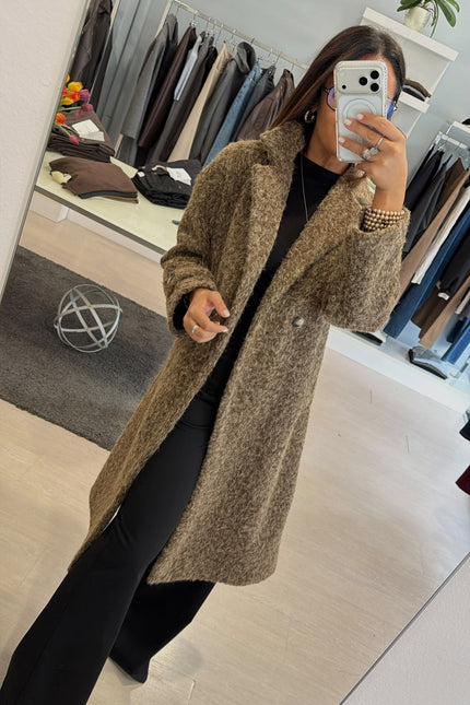 Cappotto Mid-Lenght Bouclè Ak