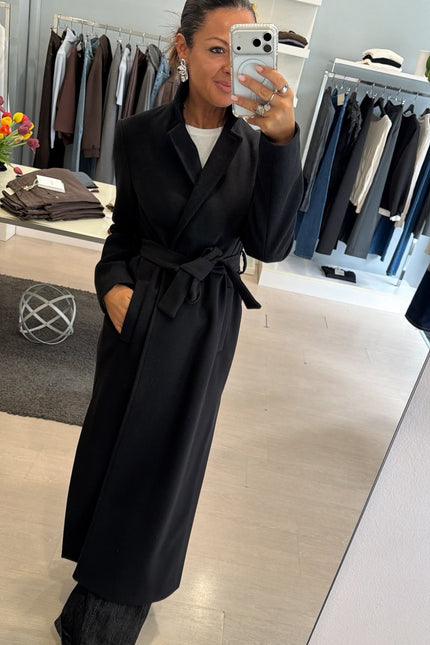 Cappotto lungo nero kk
