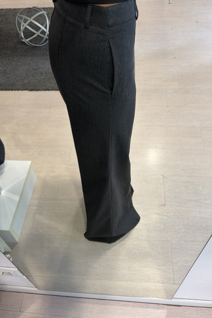 Pantalone wide-leg Antracite Kn