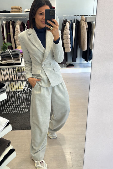 Giacca grigio melange