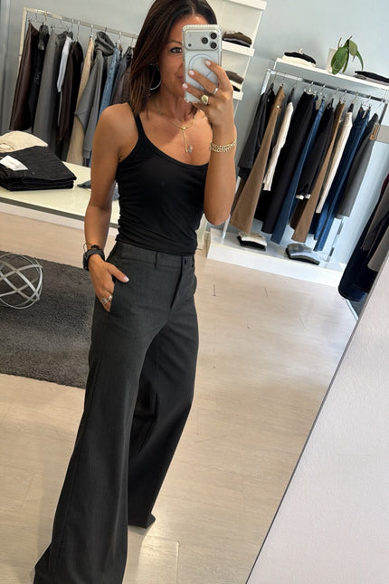 Pantalone wide-leg Antracite Kn