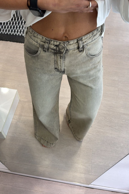 Jeans wide leg vintage wash