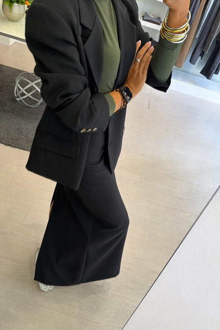 Blazer nero doppio petto kk
