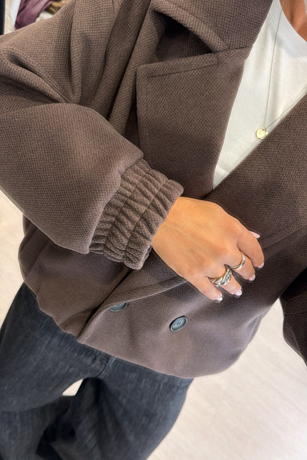 Cappotto bomber cioccolato kk
