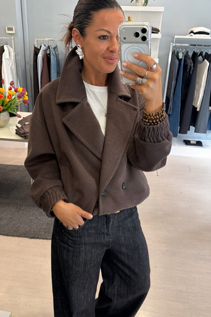 Cappotto bomber cioccolato kk