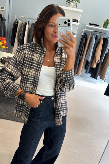 Camicia check blue cc