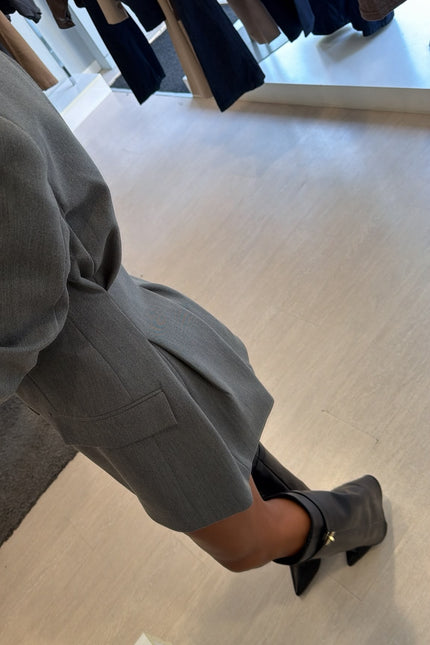Giacca Robe Manteau completo grigio medio ak
