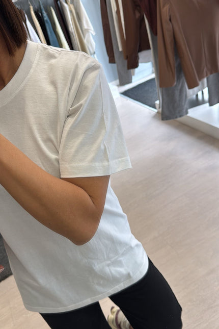 T-shirt bianca regular kn