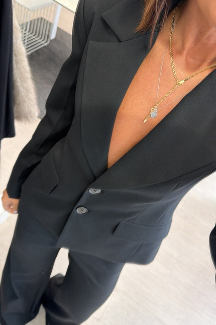 Giacca slim completo Nero Kn