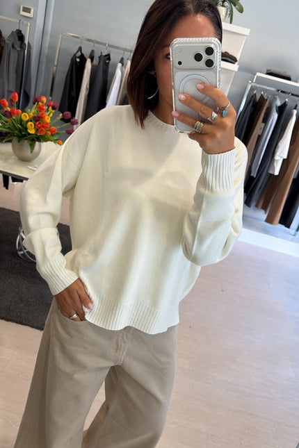 Girocollo bianco kn