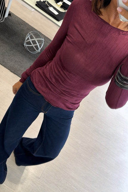 Maglia bordeaux fiammata kk