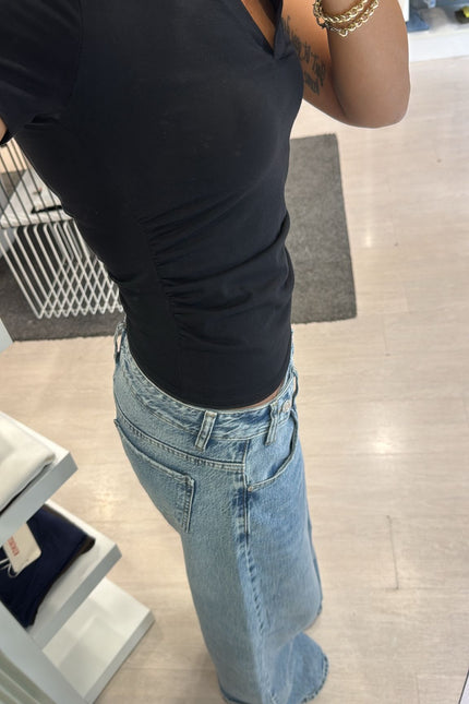 Polo nera slim cc