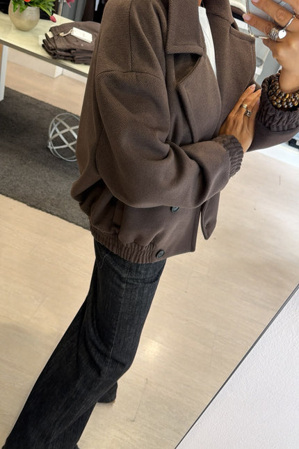 Cappotto bomber cioccolato kk