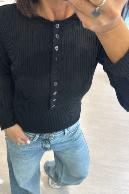 Girocollo serafino nero