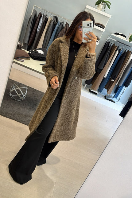 Cappotto Mid-Lenght Bouclè Ak