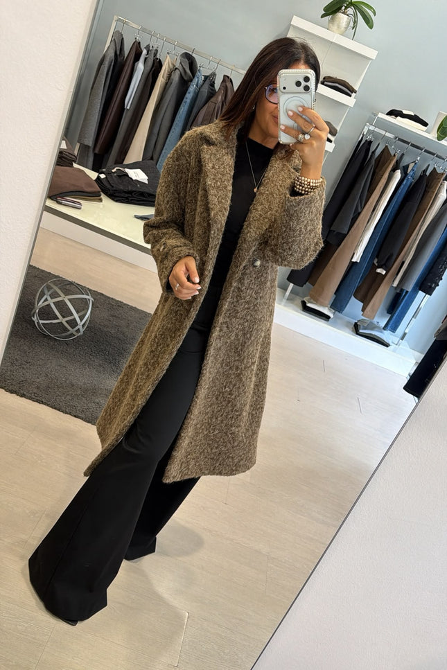 Cappotto Mid-Lenght Bouclè Ak