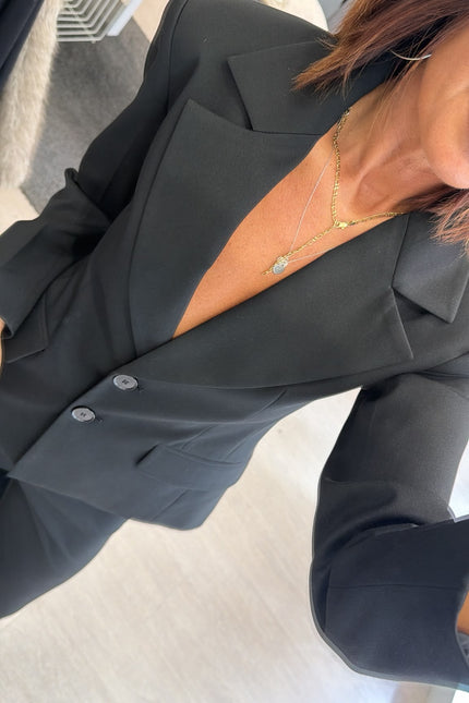 Giacca slim completo Nero Kn