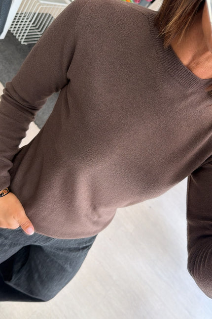 Maglia girocollo cioccolato kk