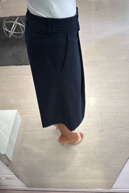 Bermuda completo gessato blue navy kn