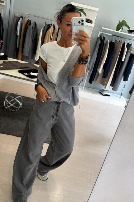 Jeans grigio palazzo kk
