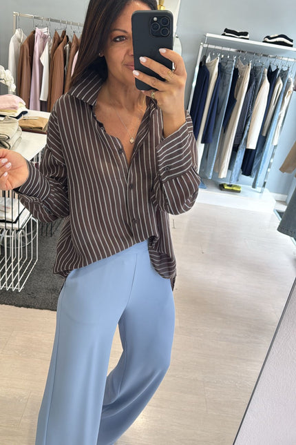 Camicia cioccolato oversize cc
