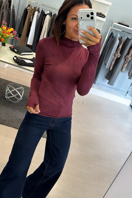 Lupetto bordeaux fiammato kk