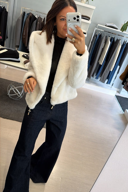 Pelliccia eco bianca yl