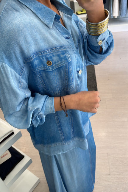 Camicia denim in chambray kk