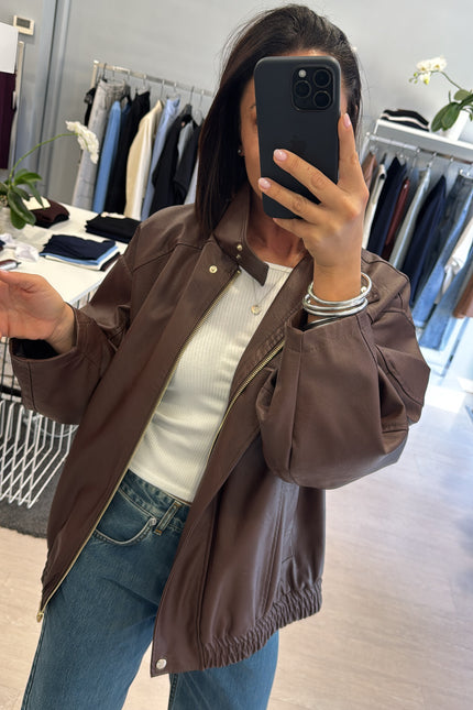 Bomber ecopelle cacao