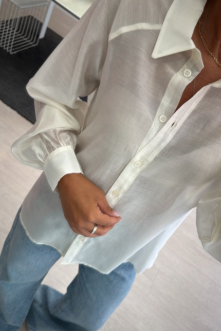 Camicia Lyocell latte ak