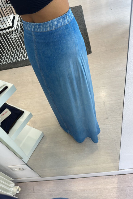 Gonna denim in chambray kk