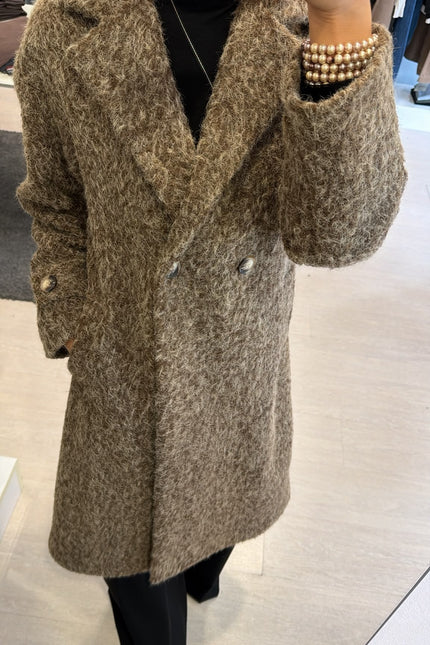 Cappotto Mid-Lenght Bouclè Ak