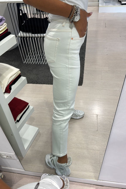 Jeans slim fit bianco latte