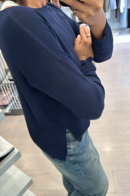 Maglia barca spacchetti blu