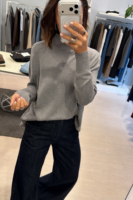 Lupetto oversize Grigio Kn