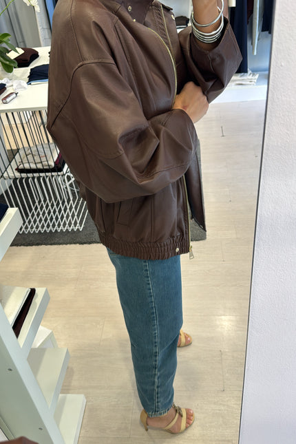 Bomber ecopelle cacao
