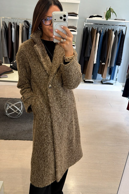 Cappotto Mid-Lenght Bouclè Ak