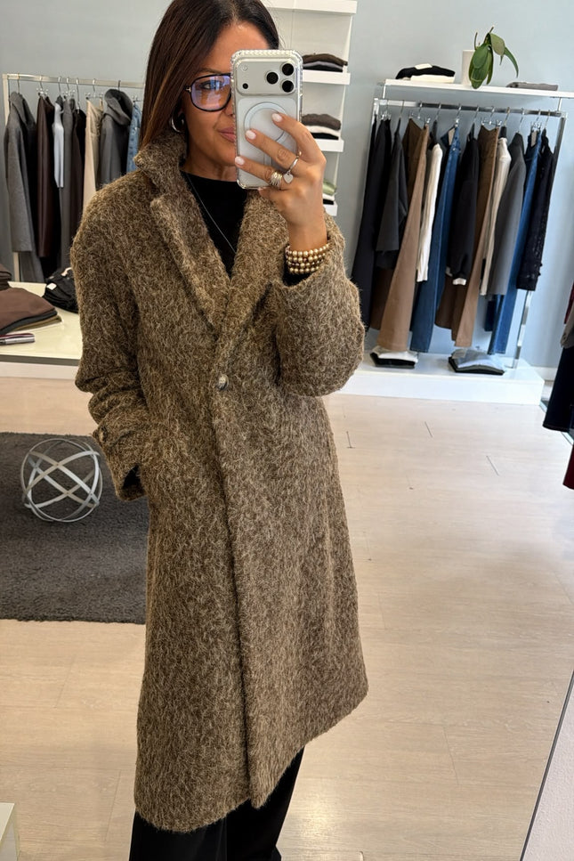 Cappotto Mid-Lenght Bouclè Ak