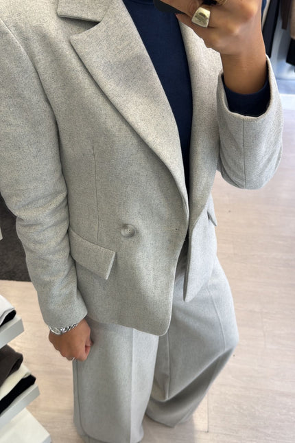 Giacca grigio melange