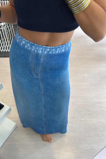 Gonna denim in chambray kk