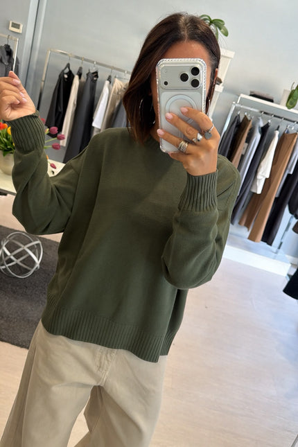Girocollo khaki kn