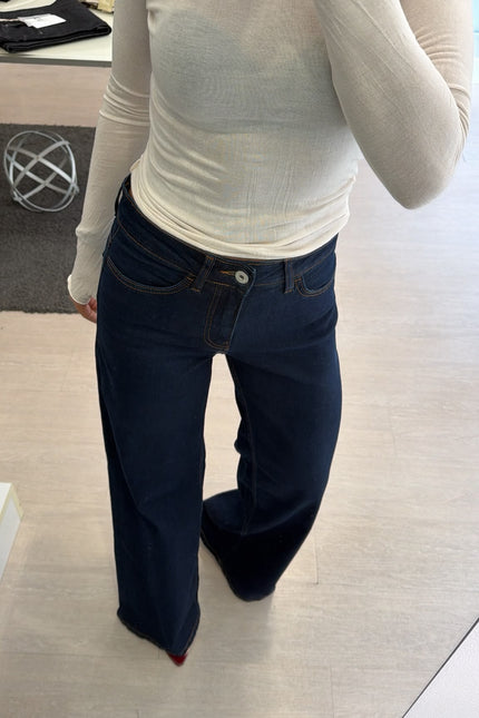 Jeans wide leg blue scuro Ic