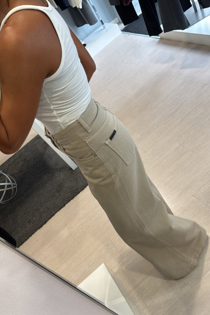 Jeans wide leg sabbia kk