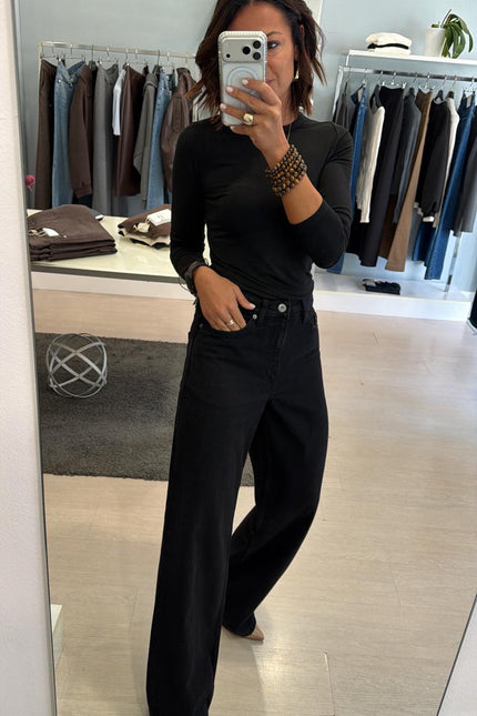 Jeans gamba dritta Nero Ic