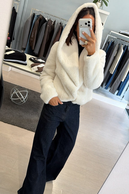 Pelliccia eco bianca yl