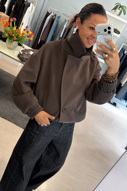 Cappotto bomber cioccolato kk