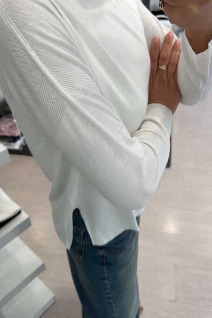 Maglia barca spacchetti bianca